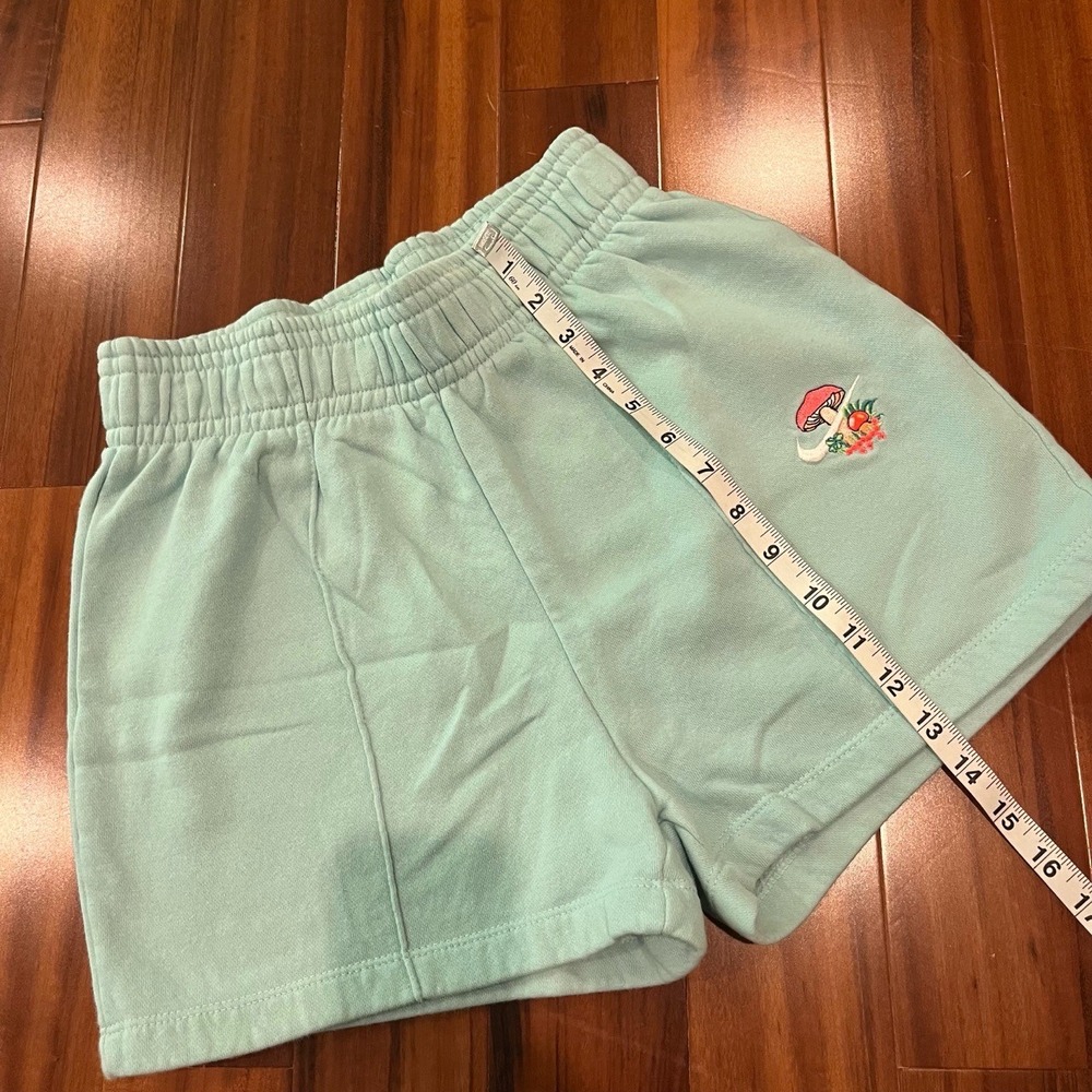 Nike Mushroom Sweat Shorts Light Green Embroidered Limited Edition Size Small‎ - Picture 5 of 7